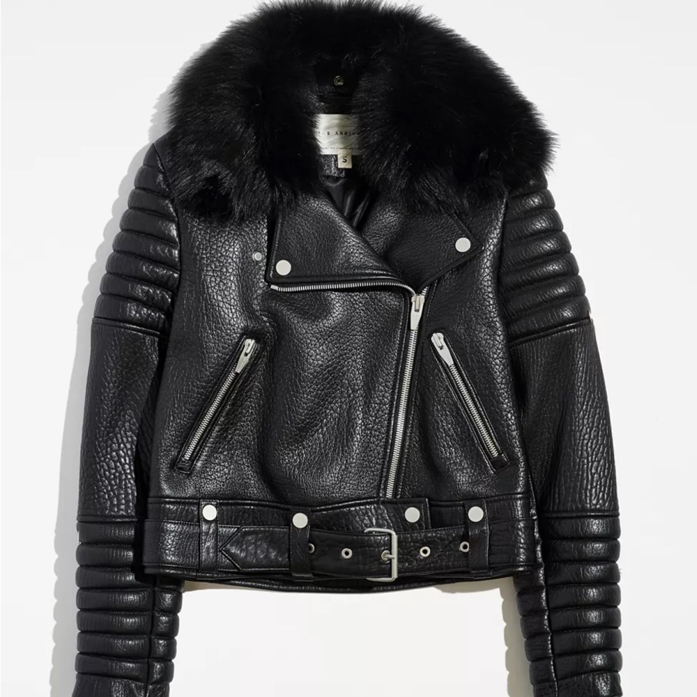 THE ARRIVALS Rainier Leather Moto Jacket